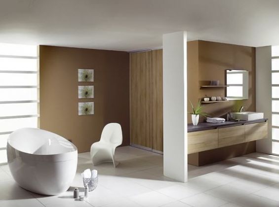 Modernistyczna łazienka - nowoczesna łazienka